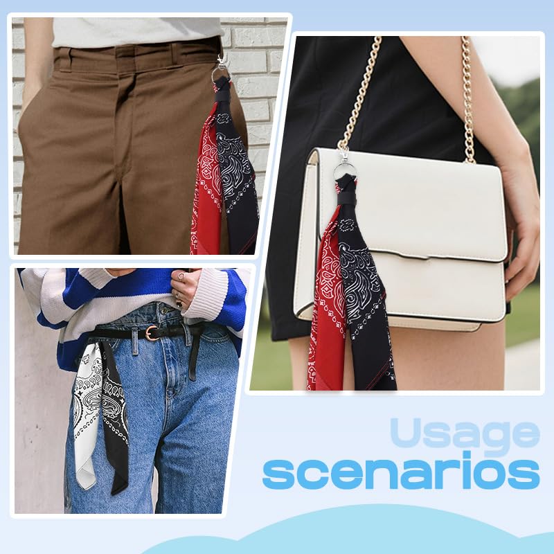 Goth Pants Chain Charms for Women Men Punk Layered Jean Chains Gothic Y2k Pocket Chain for Women Hip Hop Waist Chains - color: Black White Red
