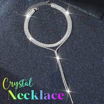 Unicra Black Rhinestone Necklace Diamond Choker Necklaces Formal Bridal Prom Fashion Costume Jewelry Necklace for Women - color: Silver