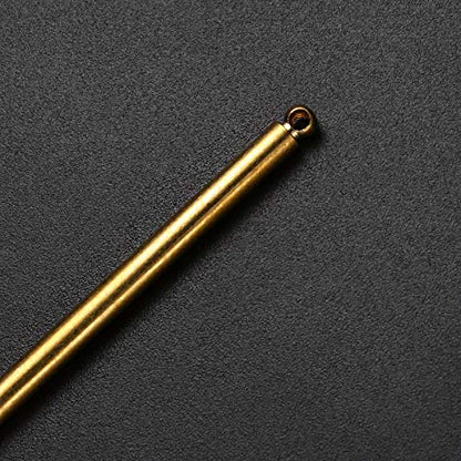 Beaupretty 10pcs Hair Sticks Vintage Metal Copper Hairpins Shawl Pins with Hole for Women