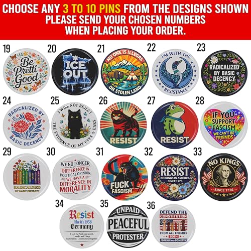 Minnesota State Abolish Ice Button Pin - Resistance Pinback - Ice Out Round Badge - Immigrant Rights Pins - Political Protest Pinback - Anti President Round Badge For Bags & Jacket - size: Choose 3–10 Pins