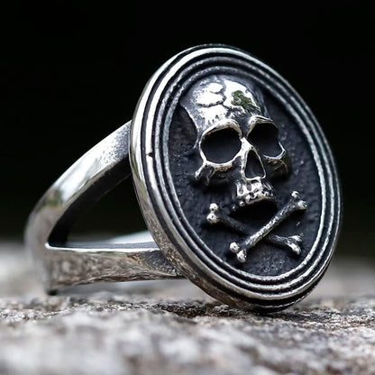 2023 Skull Ring Cool Evil Death Punk Rock Stainless Steel Rings Aly Style Jewelry - style: R1073