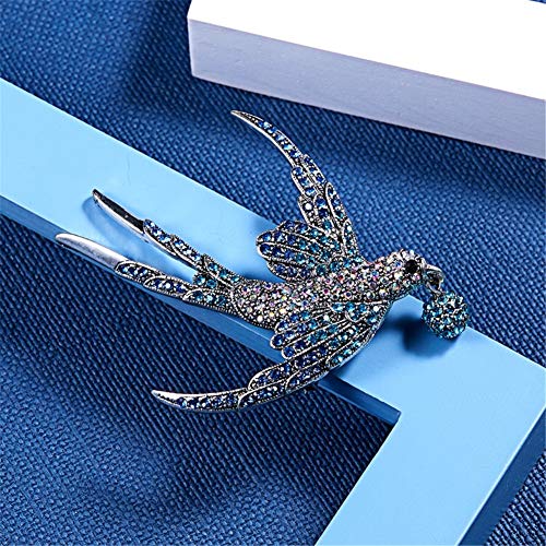 Lovely Crystal Swallow Brooch Pins, AILUOR Elegant Rhinestone Animal Bird Collection Custom Accessories Wedding Brooches Lapel Pin Jewelry Gifts Women