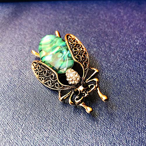 HETICA Animal Brooch for Women, Funny and Cute Flower Brooch Safety Pins Clothing Backpack Hat Decoration Enamel Pins Fashion Women Brooches and Pins Jewelry - style: Cricket