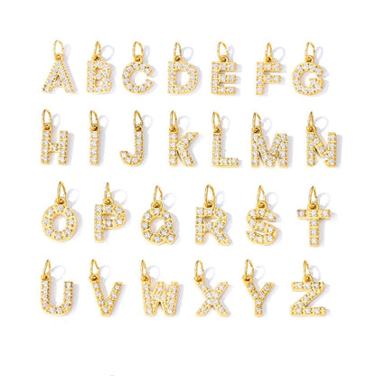 TRANGEL ProJewelry Gift for Christmas, Personalized Initial Necklaces for Women,Custom Name Necklace with Shiny Zircon,Dainty A-Z Pendant Letter Charm Necklace,Trendy Gold Jewelry Gift