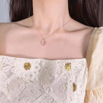 Angyape Badass Gifts For Women,To My Badass Squad Necklace We Always Have Each Other's Back All-Match Geometric Sun Necklaces Star and Moon Friendship Sliver Necklace Jewelry Gifts For My Best Friend - color: Gold