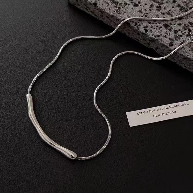Gold Plated Curb Paperclip Box Sphere Bead Snake Herringbone and Figaro Chain Adjustable Necklace