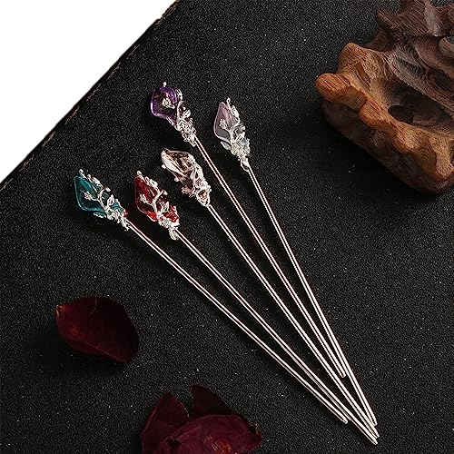 Leadigol Hair Stick Jewelry Headwear Hair Fork Classic Hanfu Accessories Metal Vintage Hair Chopsticks