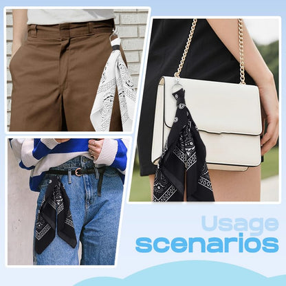 Goth Pants Chain Charms for Women Men Punk Layered Jean Chains Gothic Y2k Pocket Chain for Women Hip Hop Waist Chains - color: Black White