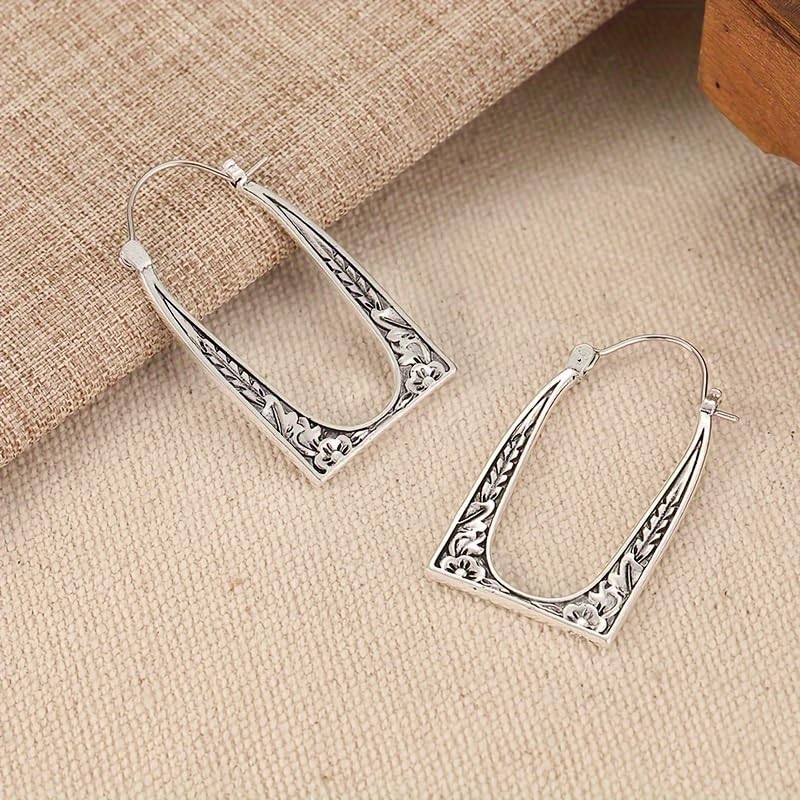 Retro Exaggerated Drop Earrings Personality Vintage Carved Dangle Earrings Daily Accessories Party Valentine's Day Jewelry Gifts for Women - style: Retro Style 7