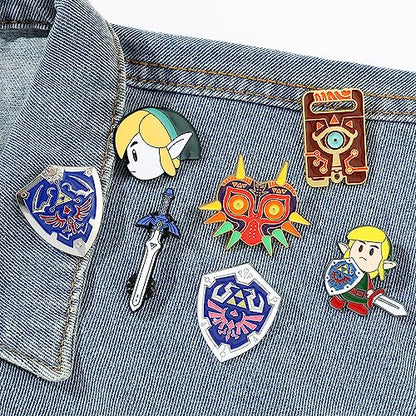 FEIMENG JEWELRY 7Pcs Game Series Enamel Pins Set - Collectible and Stylish Accessories for Fans, Pins for Backpack Bag Hat Clothes