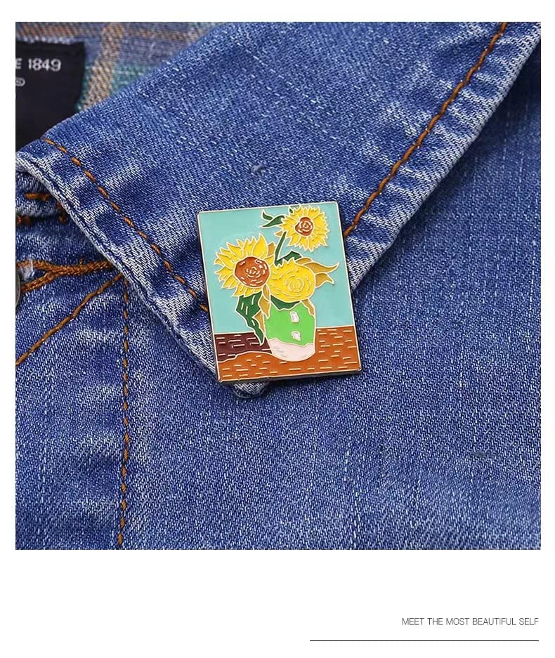 Cute Animal, Punk,Art,Science, Animation Enamel Pins, Cartoon Personality Pin Set for Teens, Women, Badge Decor Pins for Jackets, Lapel, Backpack, Hat， (With Box Packaging)