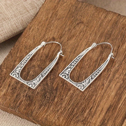 Retro Exaggerated Drop Earrings Personality Vintage Carved Dangle Earrings Daily Accessories Party Valentine's Day Jewelry Gifts for Women - style: Retro Style 7