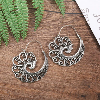 Retro Exaggerated Drop Earrings Personality Vintage Carved Dangle Earrings Daily Accessories Party Valentine's Day Jewelry Gifts for Women - style: Retro Style 15