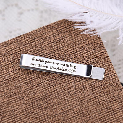Brother of The Bride Gifts from Brides Sisters Wedding Tie Clip Gifts for Brothers Wedding Bridal Party Gift for Brother Sibling Double Sided Engraved Tie Bar For Bro Cousin