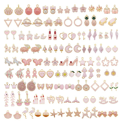 30pcs Mixed Enamel Charms Pendants for Jewelry Making Bulk lot Necklace Earrings Bracelet Craft Findings - color: Multi